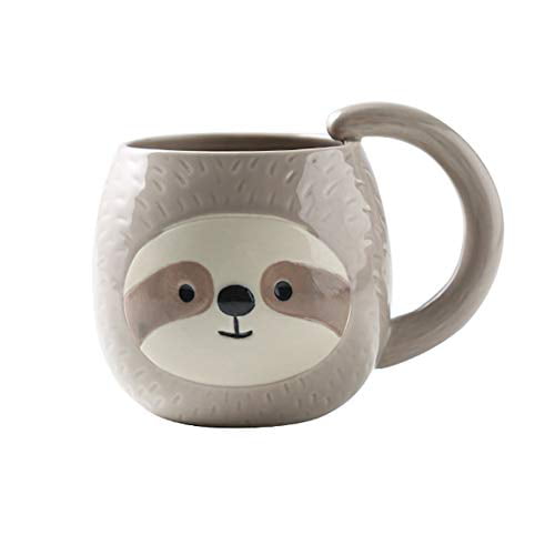 Men and Kids| Dolomite Animal Cup for Coffee Milk Cute Sloth with Donut Animal Coffee Mug for Women Tea Cappuccino| Novelty Coffee Mugs for Gift Hot Chocolate 